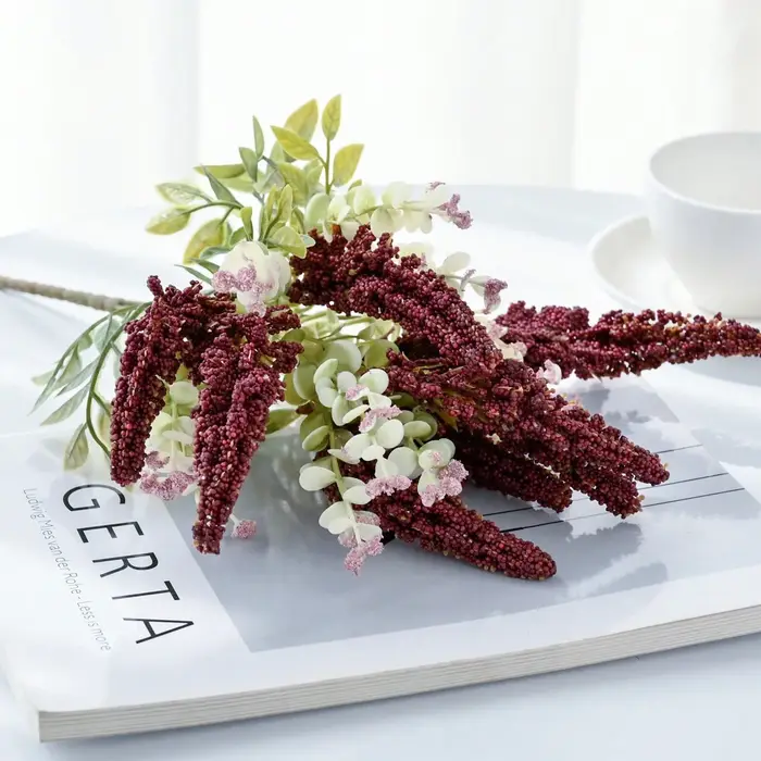 Fleurs artificielles en soie Bunble mariage guirlande maison chambre décor extérieur cour couronne mariée Bouquet Vase photographie Prop bricolage cadeau