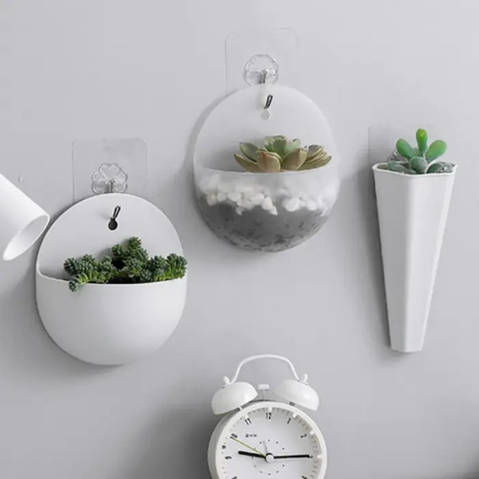 Pot de fleurs mural de style jardin