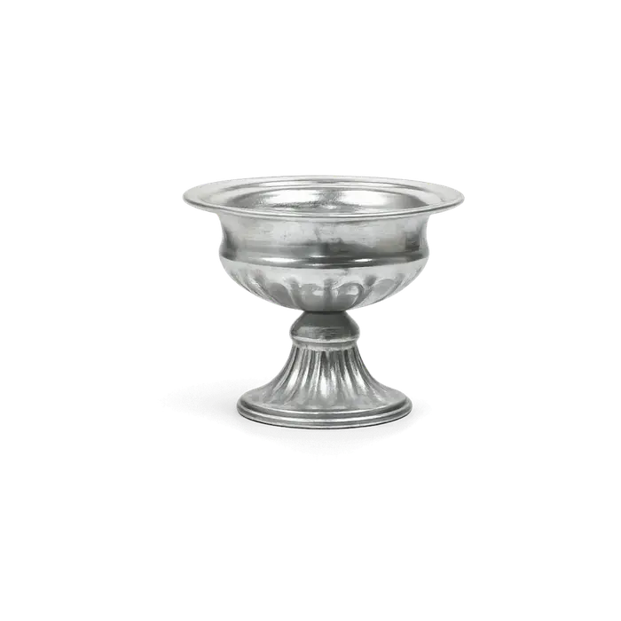 Ornements, vase à fleurs rétro, vase élégant à pied haut, vase en forme d'urne, pots à fleurs en mét
