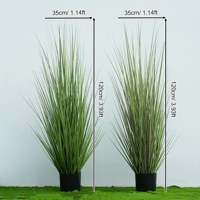 Grande plante verte bonsaï artificielle avec pot
