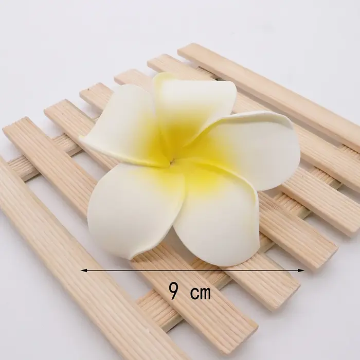 PlumBR Hawaiian PE Mousse Frangipanier, Coiffe de Fleurs Artificielles, Fleurs d'emouf, Décoration d