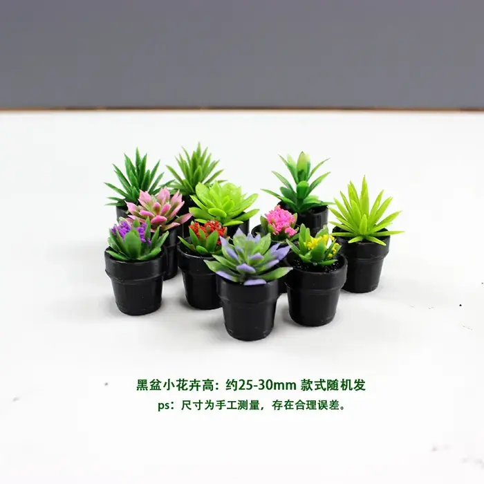 Mini plantes simulées Cactus, modèle de fleur succulente, petit décor en pot pour bureau, maison de 