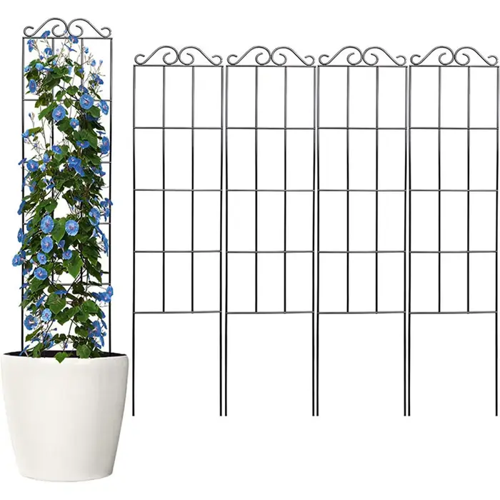 Treillis de jardin en métal pour plantes grimpantes