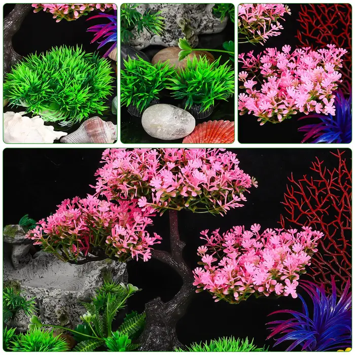 Plantes artificielles pour aquarium intérieur