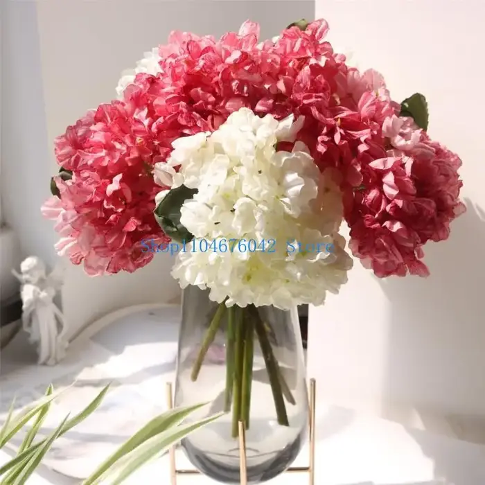 Fleur d'hortensia artificielle 5asd
