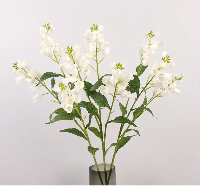 Lot de 5 fleurs artificielles en soie