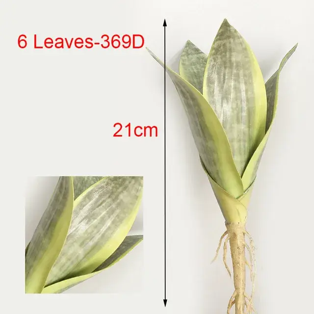 Plantes de tigre Piran artificielles en plastique Tropical, longues feuilles, matériel d'arrangement
