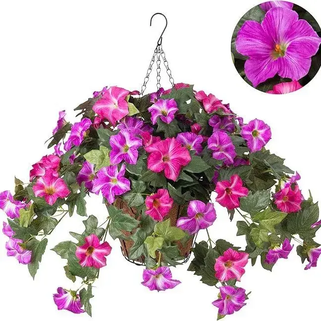Fleurs artificielles de pétunia résistantes aux UV
