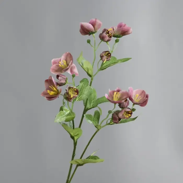 Fleur artificielle en soie réaliste 55 cm Accessoires photo Branches de hélène Roses d'hiver en soie