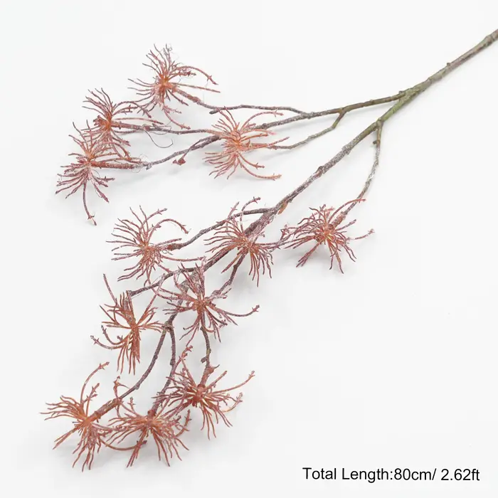 A2024 rose Orange pissenlit herbe plante artificielle branche mariage fleur Arrangement accessoires 