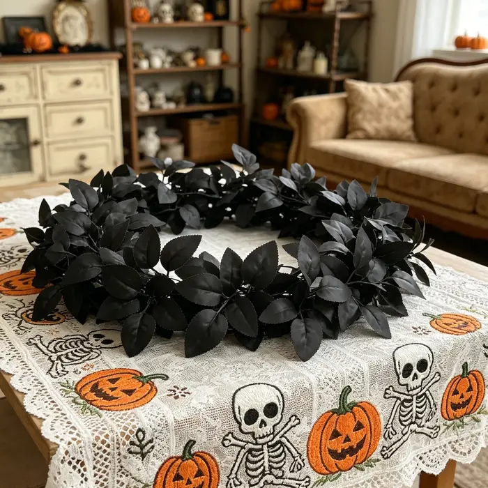 Plantes artificielles Feuilles Vigne Rotin Halloween Jour De Noël Des Morts Mariage Maison Decora Jardin En Plein Air Cour Arche BRICOLAGE Cadeaux
