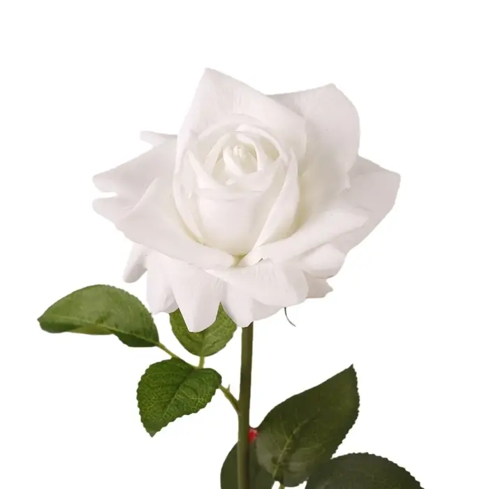 Rose artificielle réaliste au toucher naturel, faite à la main, grande rose de simulation, fleur art