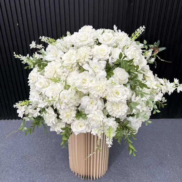 Bouquet de fleurs artificielles de luxe pour centre de table