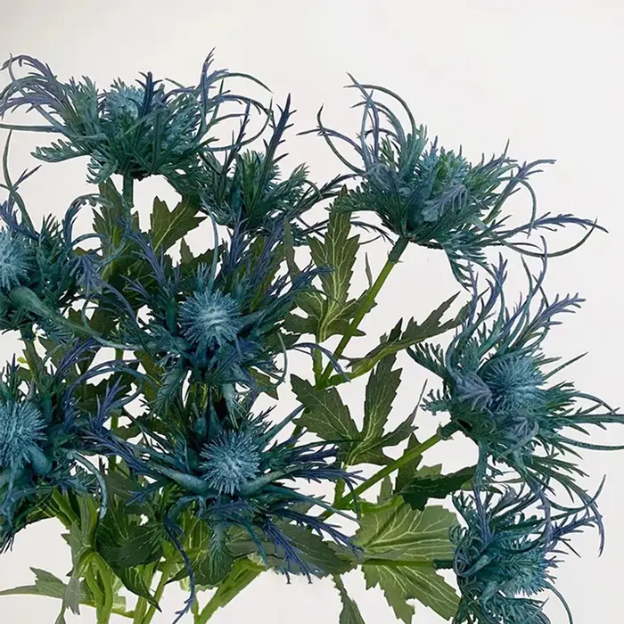 Fausse fleur de houx de mer artificielle de haute qualité
