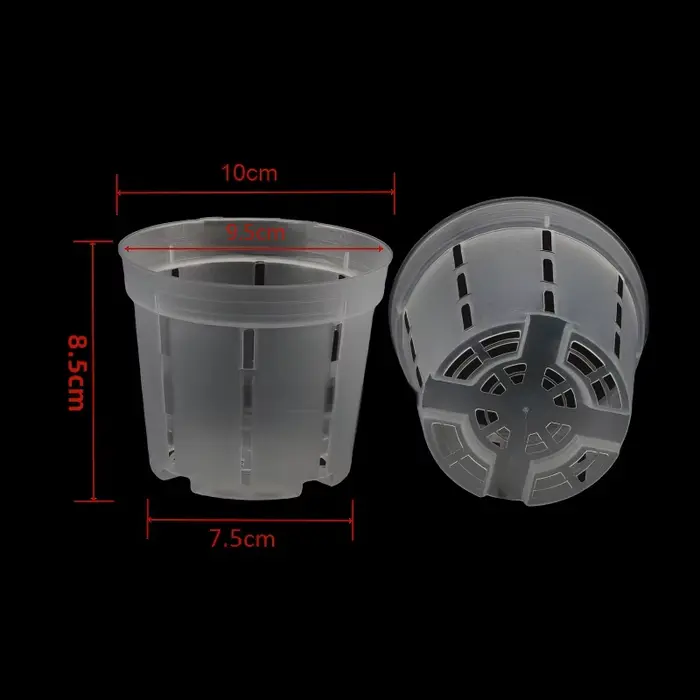 Pots d'orchidées en plastique