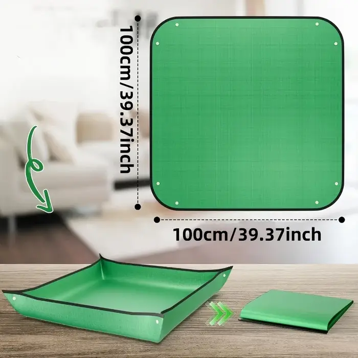 Tapis de rempotage pour contrôler les éclaboussures de terreau