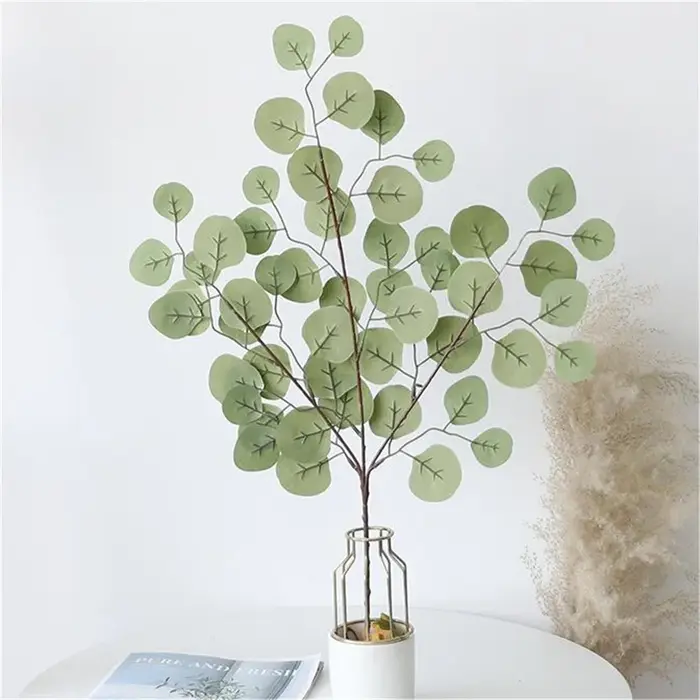 Plantes Artificielles Feuilles D'eucalyptus En Plastique
