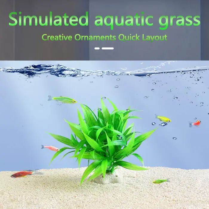 Plante aquatique artificielle en plastique