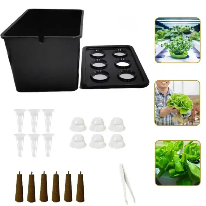 Kit de démarrage de semis hydroponique d'intérieur pour le jardinage sur balcon – Système de culture de légumes et