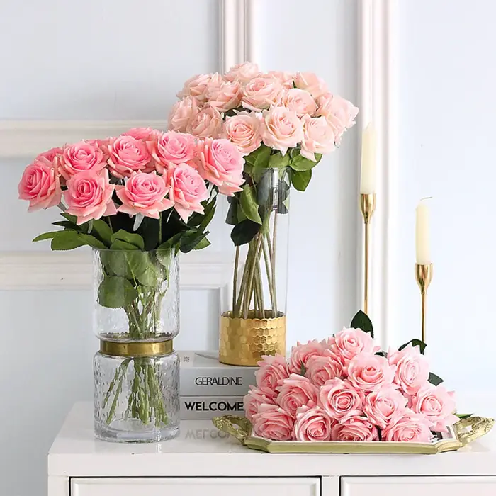 15 pièces de fleurs artificielles