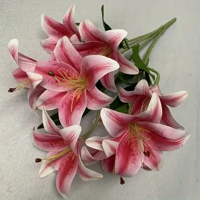 Branche de fleur artificielle de grande taille à 9 têtes