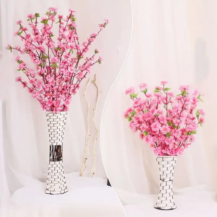 Branche de fleur de prunier rouge courte/longue