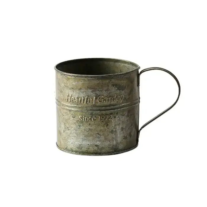 Vase à poignée rétro, verres, seau à fleurs en fer forgé, impression anglaise Vintage, décoration de maison, accessoires de photographie gastronomique