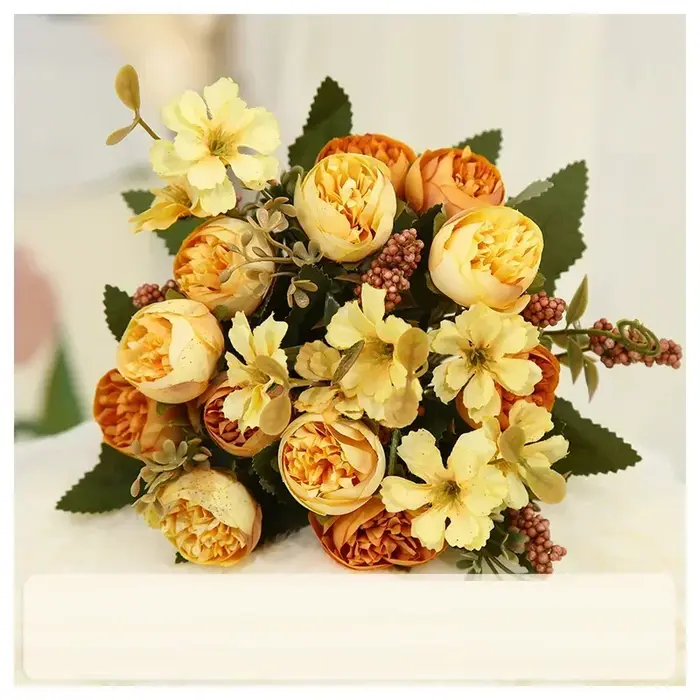 Petites Fleurs Artificielles pour Décoration de Chambre à Coucher