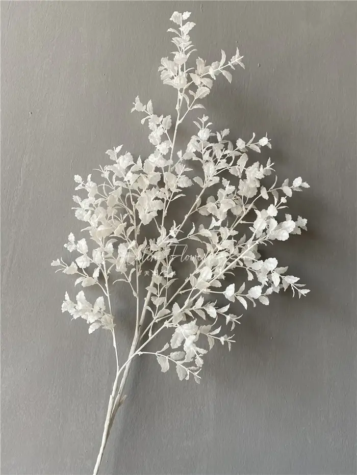 Série Blanche : Fleurs et feuilles artificielles pour arrangements floraux DIY