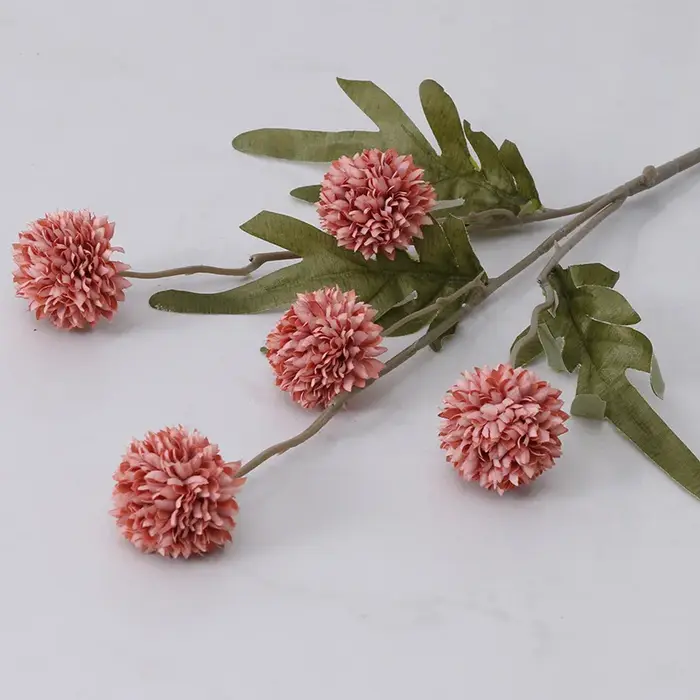 Pissenlit fleurs artificielles décoration de mariage 5 têtes fausses