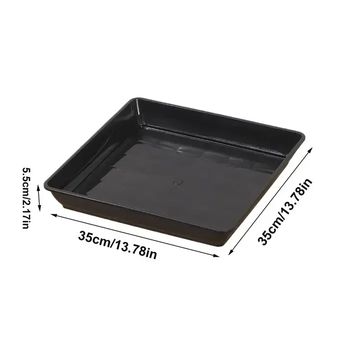 Soucoupe pour plantes 2 pièces, plaque carrée de Drainage pour plantes profondes, plateaux pour Pots
