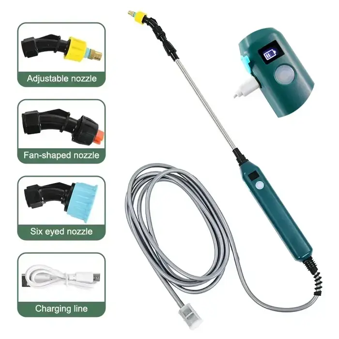 Pulvérisateur de jardin électrique haute pression 2400mAh