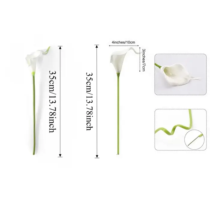 Fleurs artificielles de lys Calla