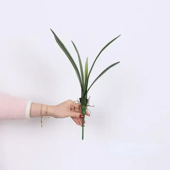 Feuilles de clivia artificielles plantes vertes, fausse fleur décorative pour balcon, simulation de
