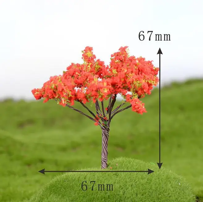 Arbre Rose Artificiel, Saule Miniature, Décoration de Maison, Mini Artisanat, Accessoires de Bricola