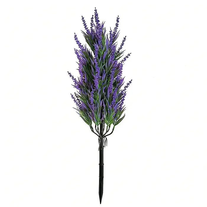 2 pièces d'arbres de lavande violets avec piquet de fixation au sol pour décors de mariage en extérieur