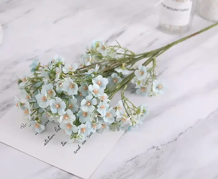 Fausses fleurs Gypsophila artificielles en soie