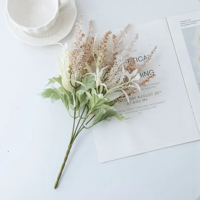 Fleurs artificielles de lavande et de gypsophile pour bouquets de mariage, décorations de jardin, fê