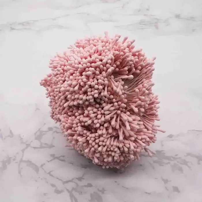 Mini fleurs artificielles en étamine faites à la main