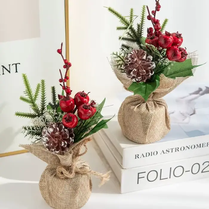 Plantes artificielles Fleurs Accueil Salon Festival Extérieur Jardin De Mariage Décor Arbre De Noël Couronne D'empotage BRICOLAGE Cadeau Art Mur