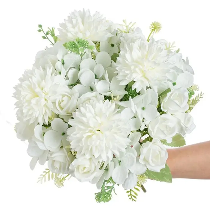 Fleur artificielle soie Rose maison Vase Table Bonsaï Festival de poche Floweer jardin mariage mariée Bouquet bricolage cadeau boîte Decorati