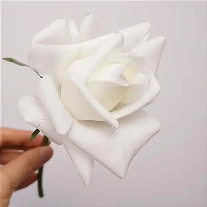 Bouquet de roses hydratant à bord bouclé, 10 pièces, fleurs artificielles au toucher réel, Bouquet d