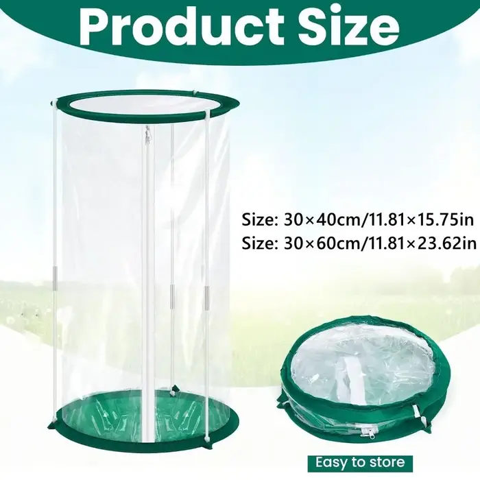 Mini serre coupe-vent en PVC transparent pour plante