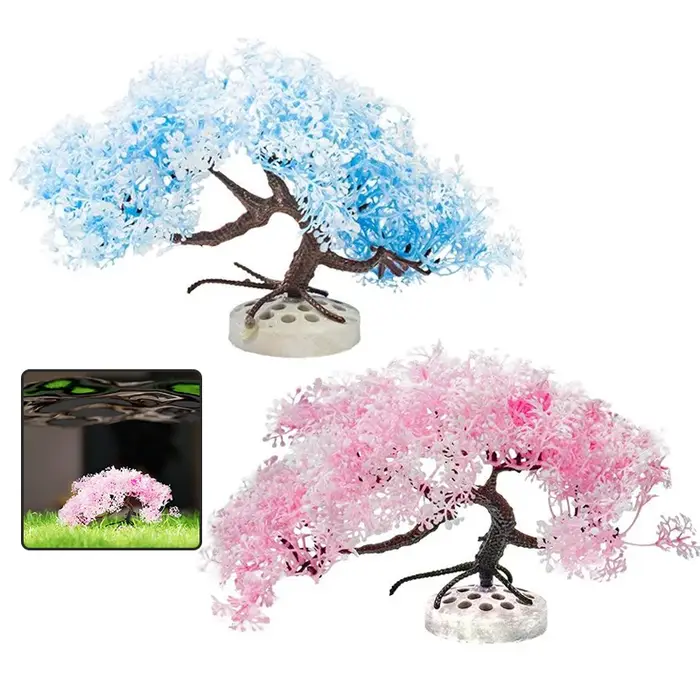 Nouveau arbre simulé décoration d'aquarium Aquarium plante en plastique Simulation artificielle plantes d'eau