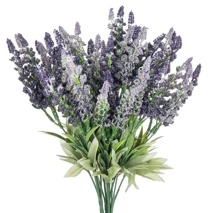 Fleurs artificielles plante lavande Festival saint valentin couronne de mariage maison extérieure cour jardin Vase Decora Bouquet de mariée bricolage cadeau