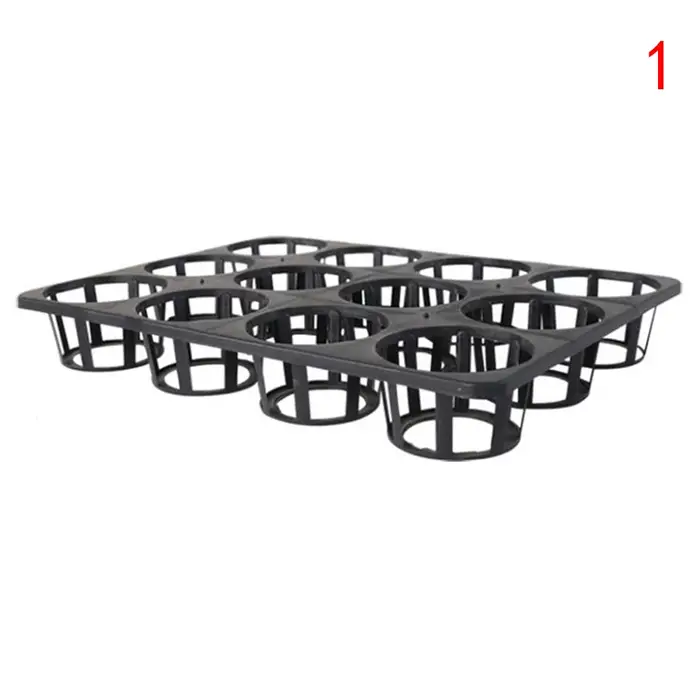 Pot de fleurs rond en plastique