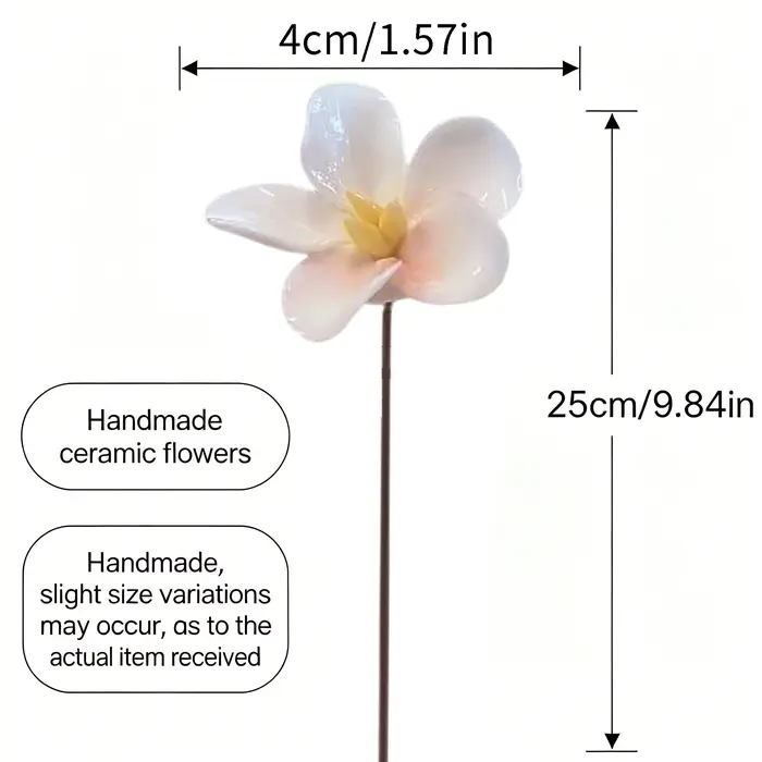 8 fleurs en céramique pour la décoration de la maison