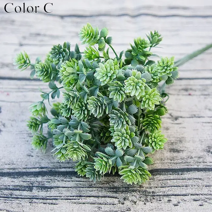 Plantes succulentes en plastique feuilles de chute artificielles flores bricolage