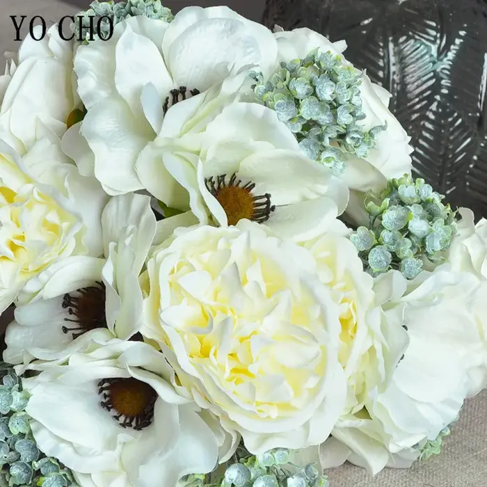 Bouquet de pivoines artificielles