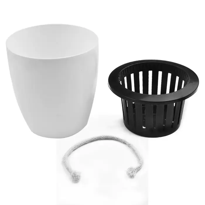 Pot de fleur paresseux en plastique à absorption d'eau automatique